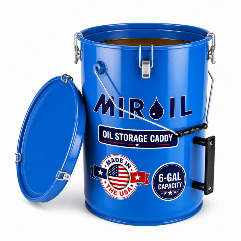 MirOil Utility Pail for Hot Oil, Model 02030 / 30L - Hold 6 Gallons
