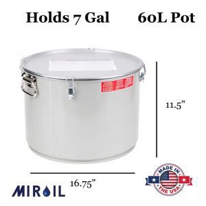 Miroil Grease bucket 60l 7 gallons