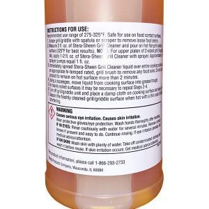 Stera Sheen Grill Surface Cleaner Label