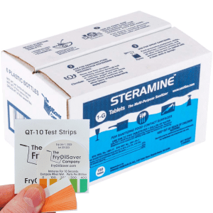 Steramine with QT10 test strips