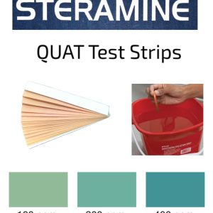 QT10 test strips for testing Steramine