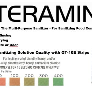 Steramine with QT10 test strips