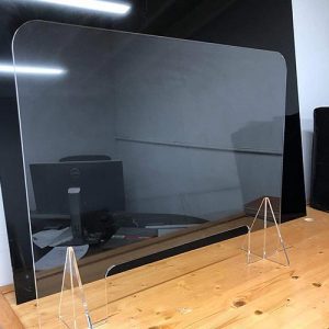 Clear Plexiglass Sneeze Guard for Countertops