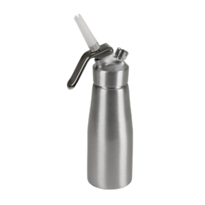Chef Master 90076 Professional Whipped Cream Dispenser - Aluminum 0.5 Liter