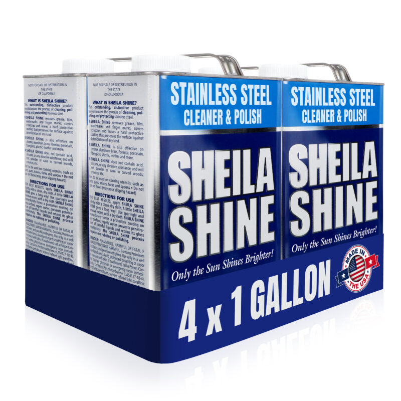 Sheila Shine Stainless Steel Cleaner & Polish - Case of 4x 1 gal Liquid