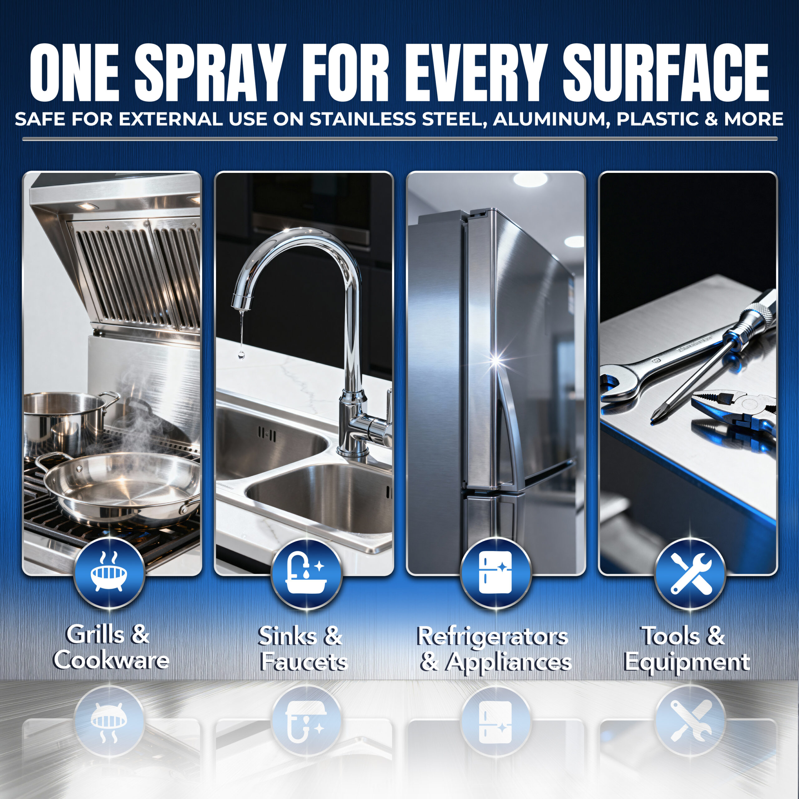 Sheila Shine Stainless Steel Cleaner & Polish - 1x 1 gal Liquid - Image 5