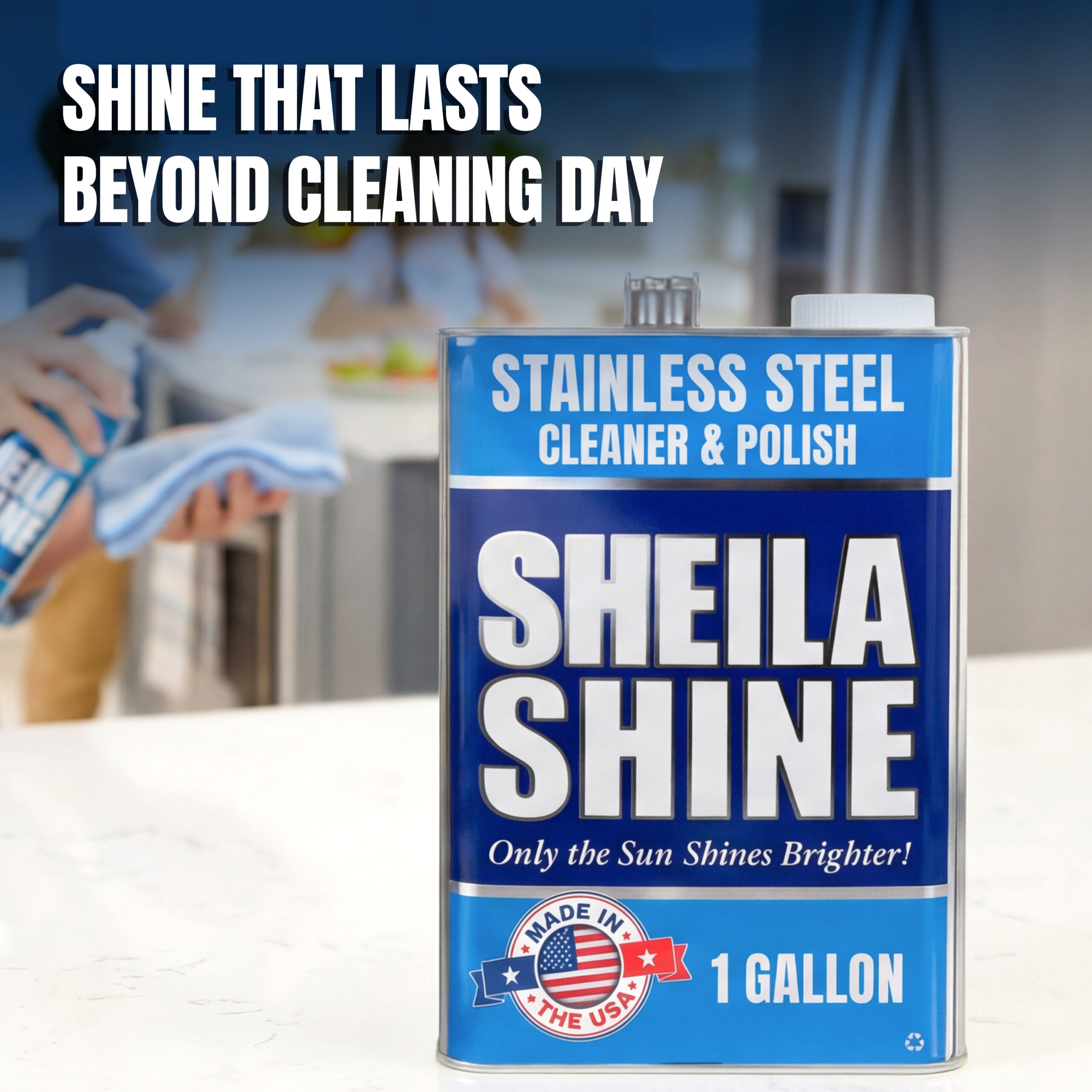 Sheila Shine Stainless Steel Cleaner & Polish - 1x 1 gal Liquid - Image 2