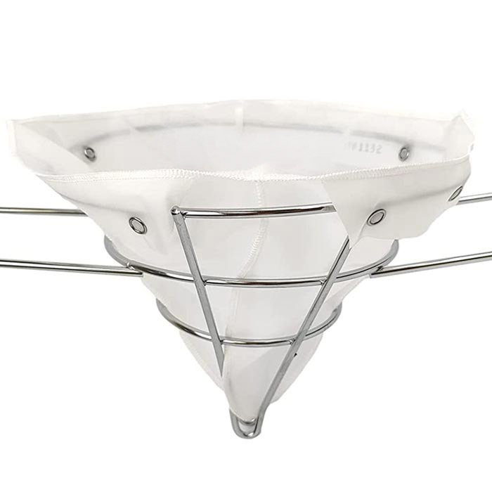The FryOilSaver Co. GCONE10 10” Reusable Cone Filter Bag