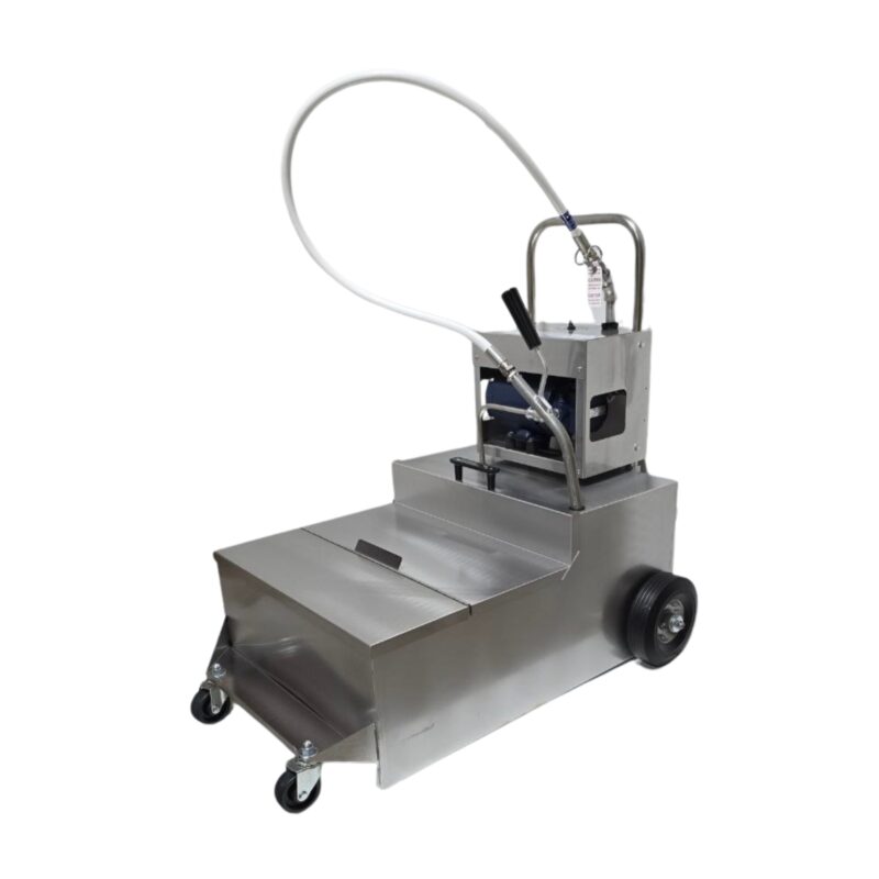MirOil MOD 1550 200 lb Electric Fryer Oil Filter Machine & Discard Trolley