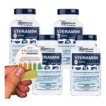 Steramine Concentrated Sanitizer Tablets with QT10 Strips - 4x 150 Count Bottle