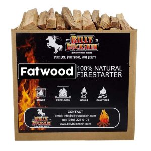 Billy Buckskin Fatwood Fire Starters – 10lb Box