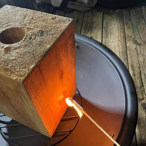 Billy Buckskin Swedish Candle - 1 Log Campfire