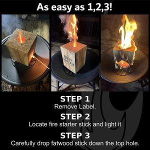 Swedish candle fire log how to use