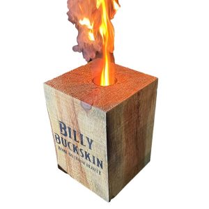 Billy Buckskin Swedish Candle - 1 Log Campfire