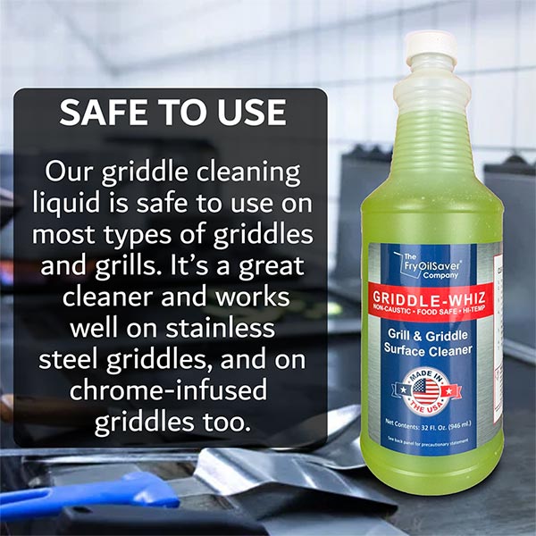 Safe to use Grill and Griddle Cleaner