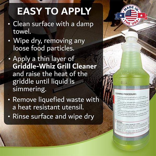 Easy to use Grill and Griddle Cleaner