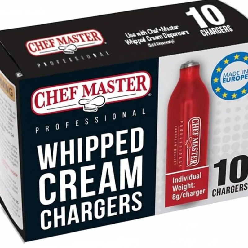 Chef-Master Whipped Cream Chargers – 10 x 8g Units
