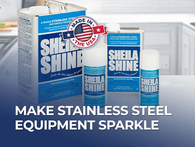 Make Stainless Steel Equipment Sparkle with Sheila Shine