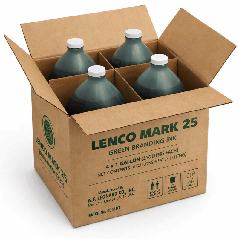 Lenco Mark 25 Green Branding Ink - 4 x 1 Gallons