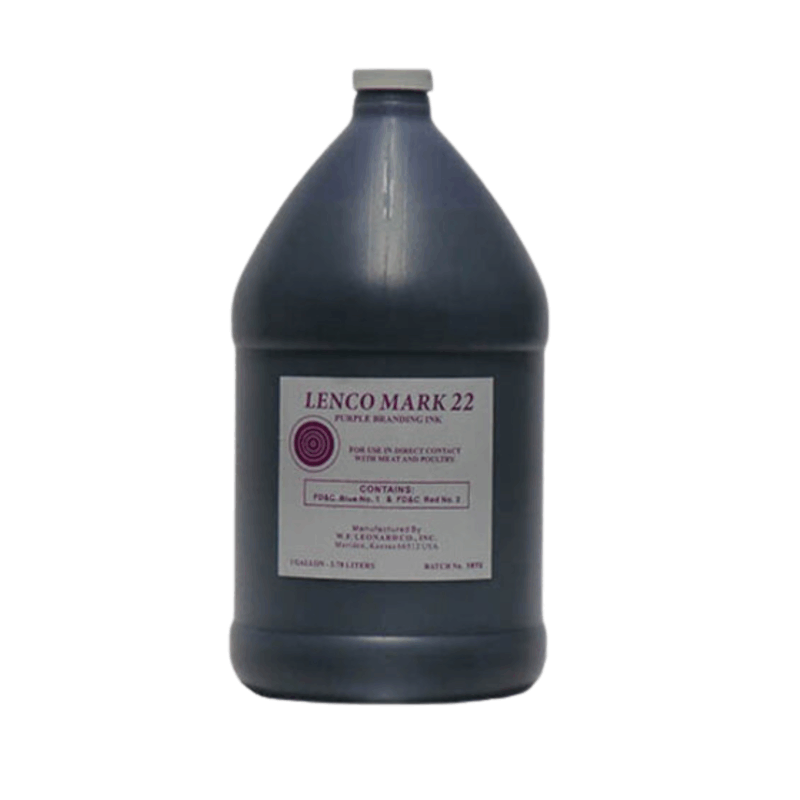 Lenco Mark 22 Purple Meat Branding Ink - 1 Gallon