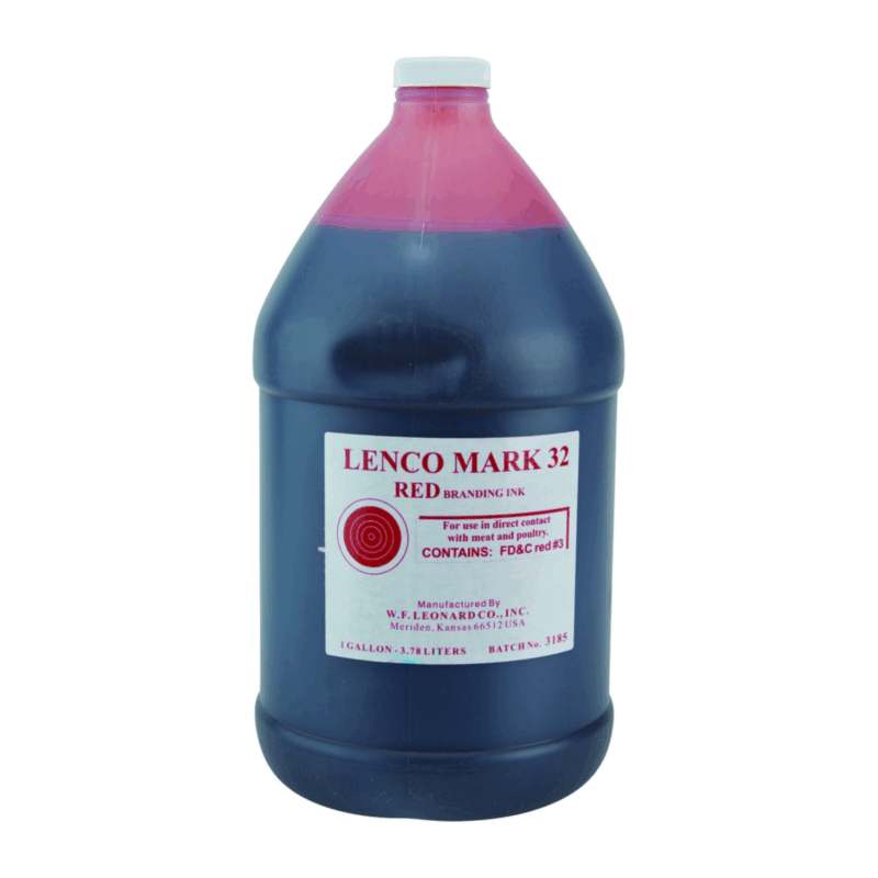 Lenco Mark 32 Branding Ink 47H Red - 1 Gallon