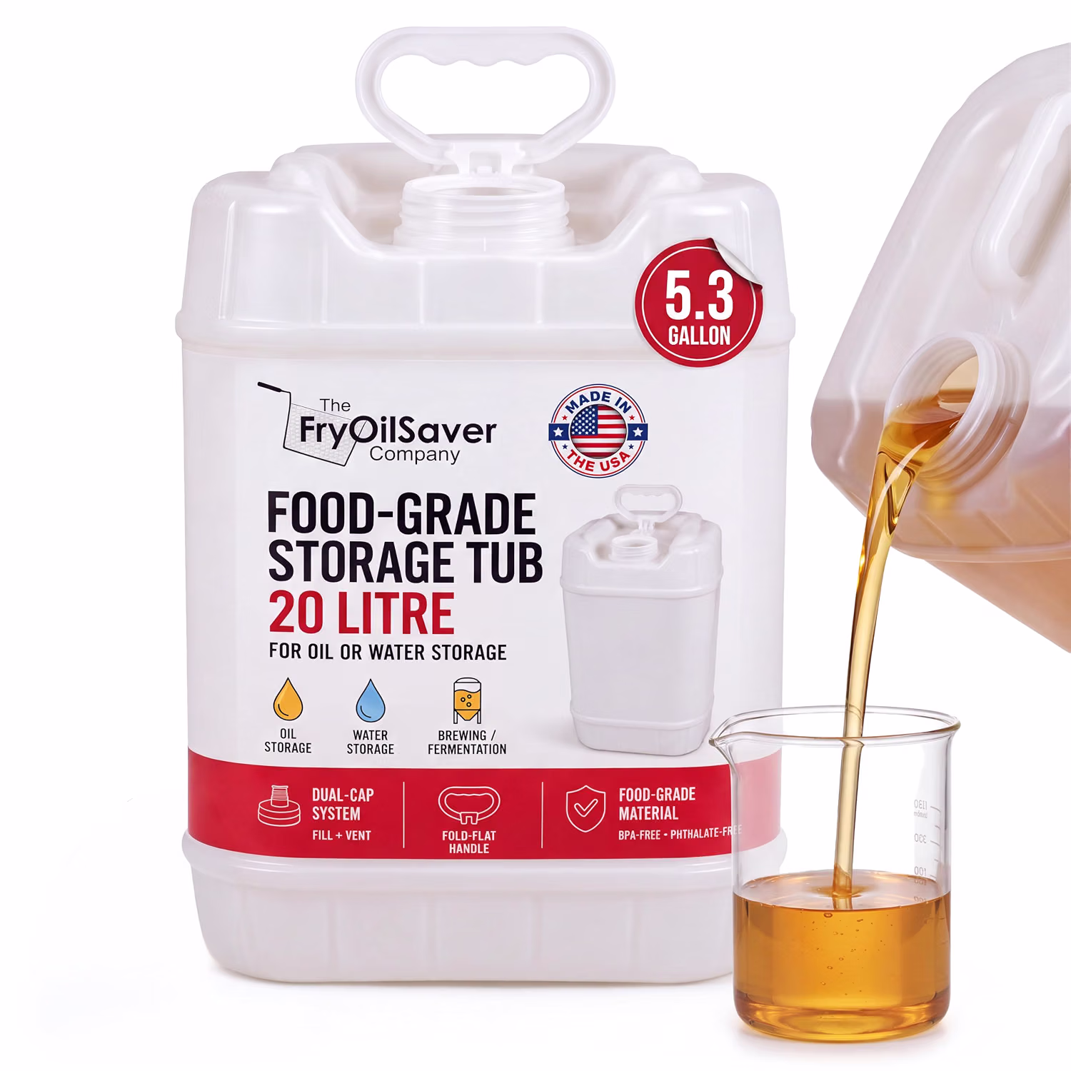 20L Food-Grade Storage Tub